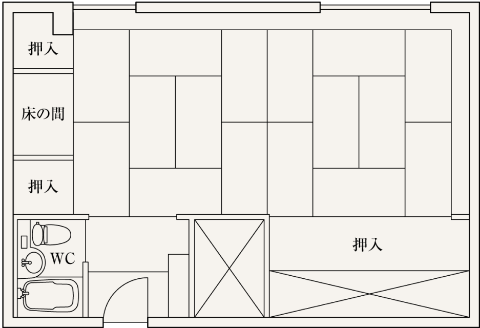 和室15畳図面